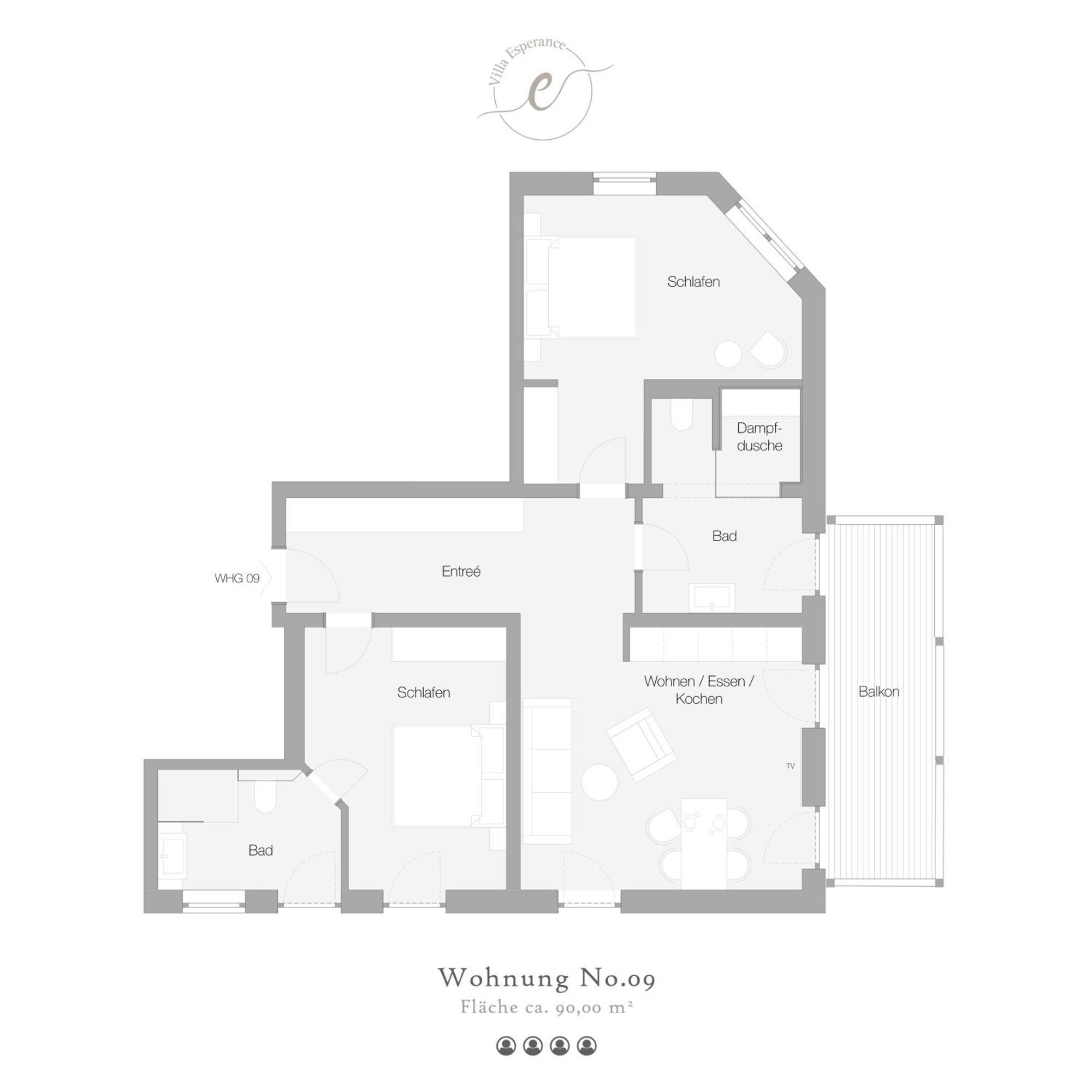 Villa Esperance Binz Kamer foto